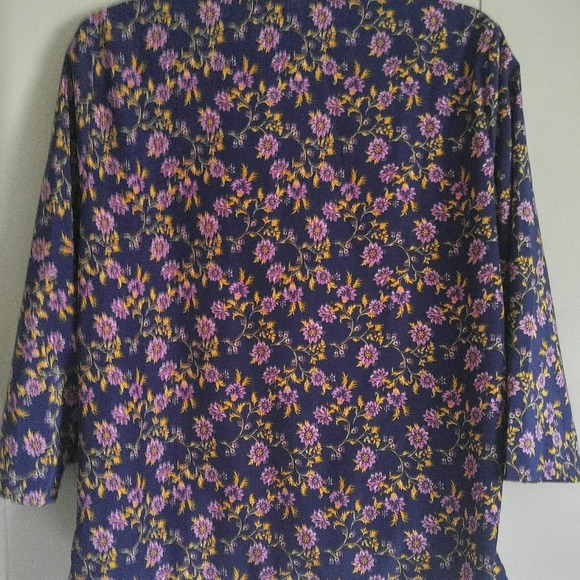 Anthropologie W5 Multicolor floral blouse L - Picture 2 of 3